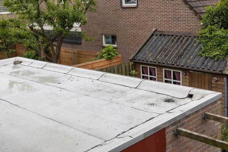 Flat Roof Damage Inspection